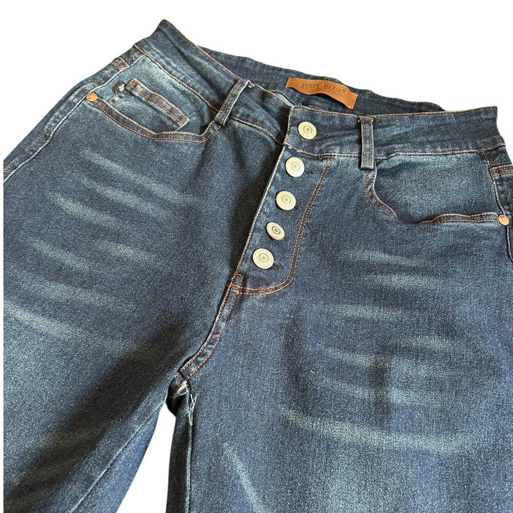 Judy Blue Sienna High Rise Button Fly Straight Leg Jeans Sz 7 - Picture 14 of 14